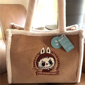 Cute Labubu Winter Plush Tote Bag Brand New with Tag